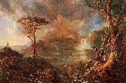 Thomas Cole A Wild Scene painting